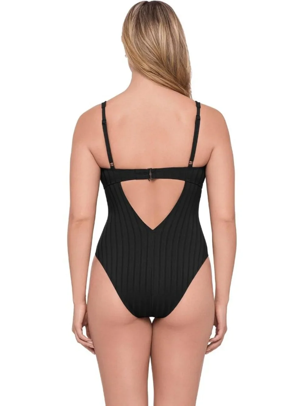 Sculpting Scoop Neck Underwire One-Piece Swimsuit for Women - Flattering Fit